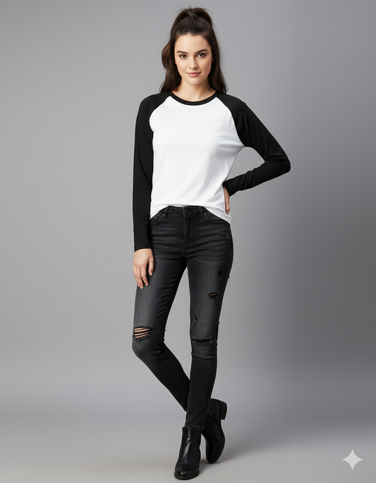 Cotton Unisex Raglan T-Shirt