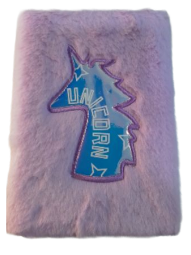 Unicorn soft furr diary