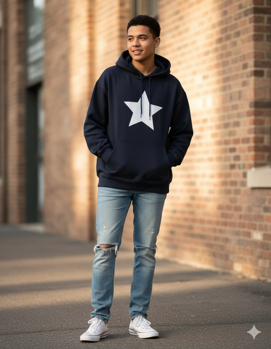 Star Unisex Oversized Hoodie