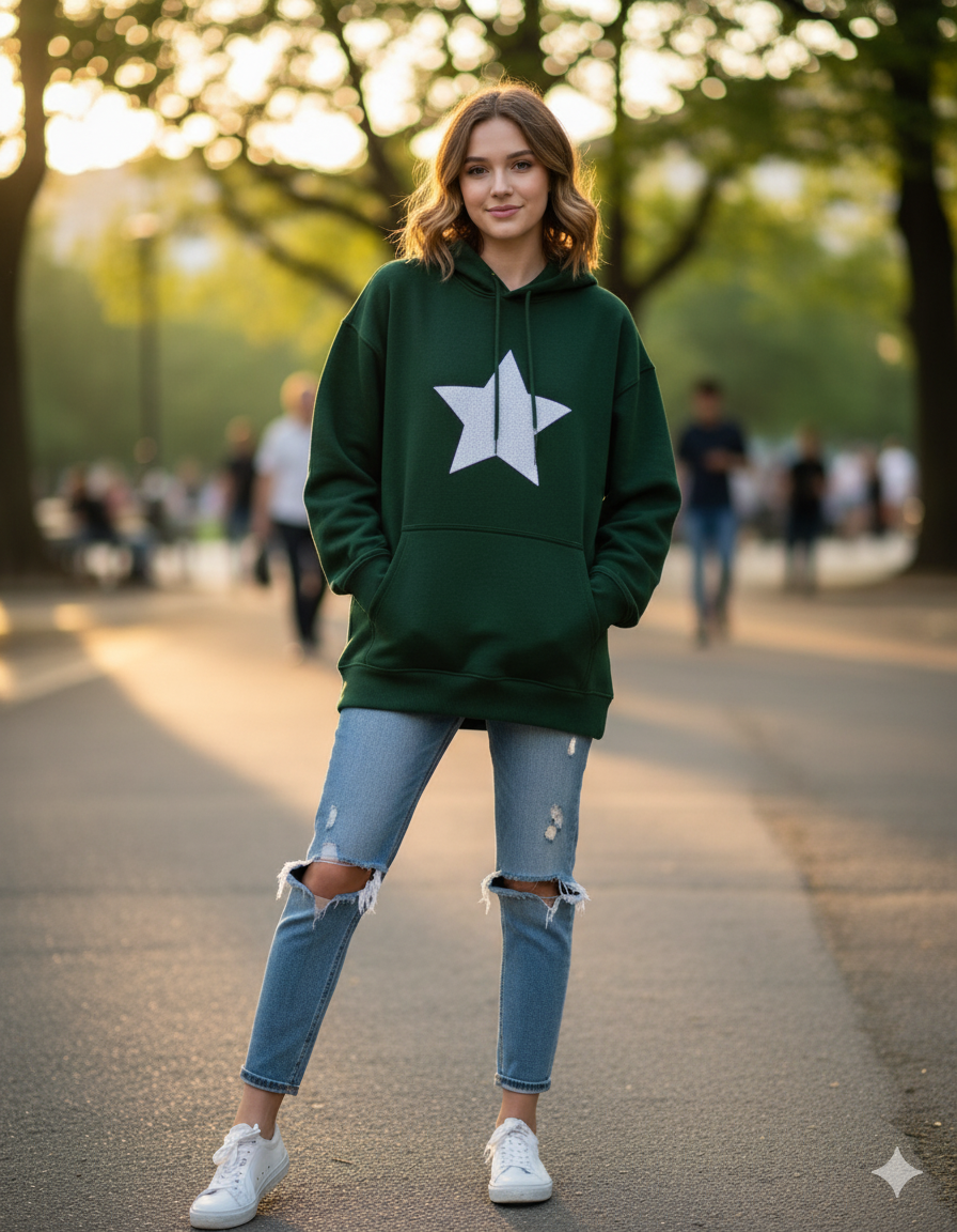 Star Unisex Oversized Hoodie