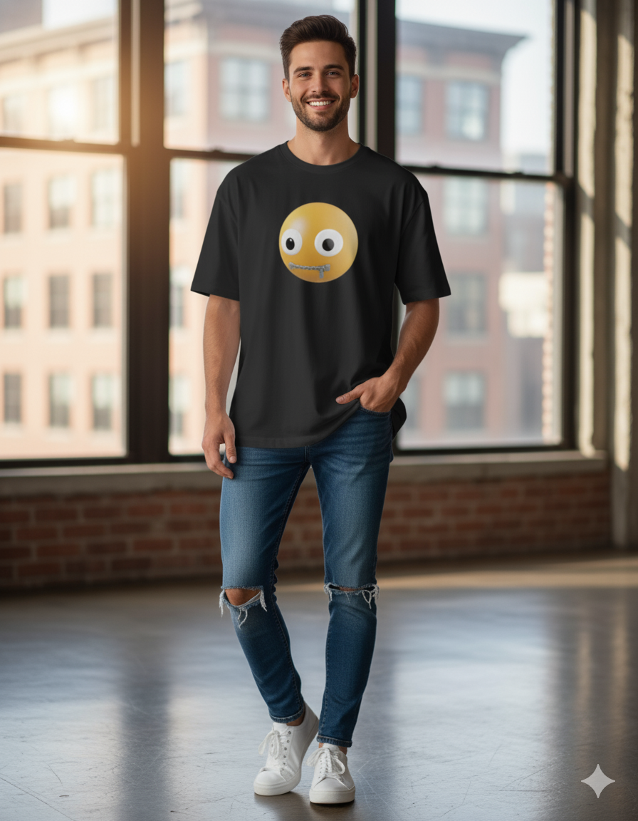 "Be Quite"Unisex Oversized Standard T-Shirt