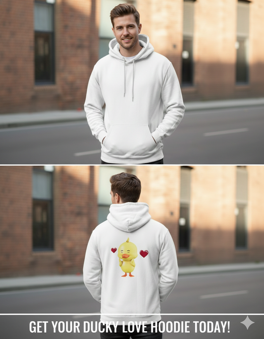 Cute love bird on the back -Unisex Hoodie