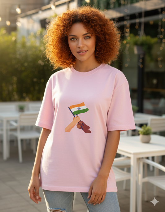 "Being Indian"Unisex Oversized  T-Shirt