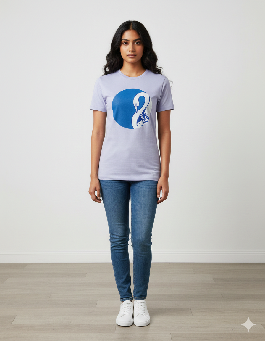 The Original Swan Unisex pure cotton  T-Shirt