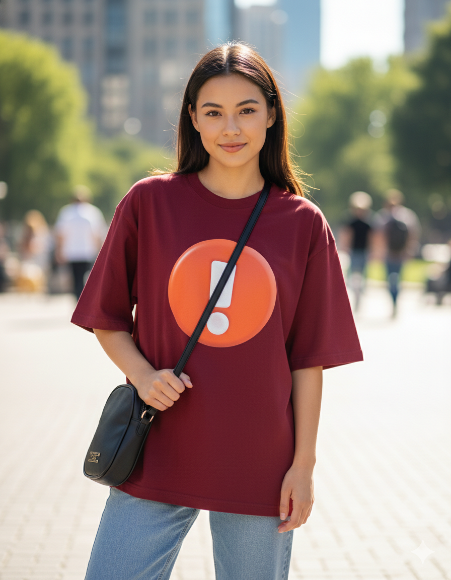 Exclamatory Unisex Oversized  T-Shirt