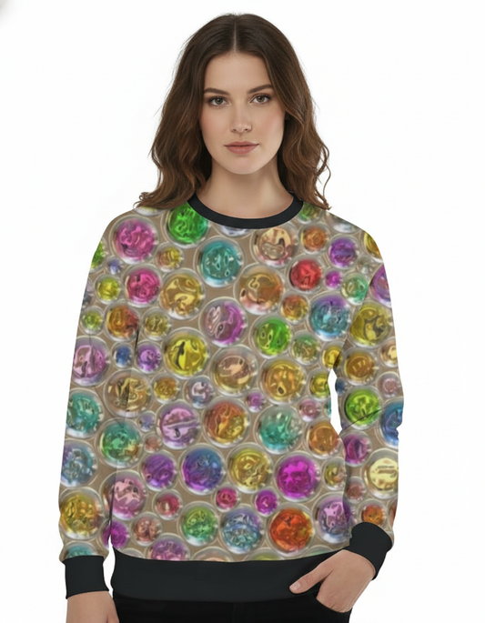 Bubblgum glitch  Sweatshirt for women