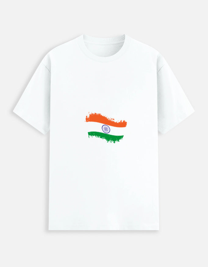 Indian flag Unisex Stretchable  T-shirt