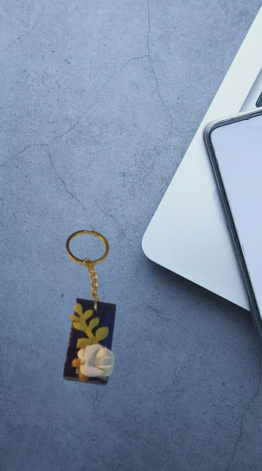 3D flower keychain