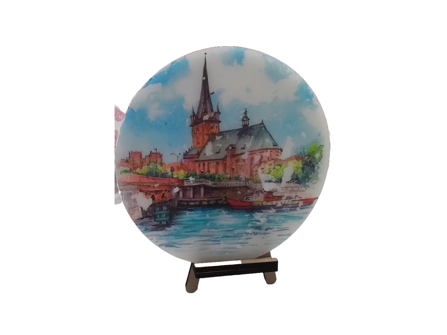Exclusive Mahal painted resin table decor