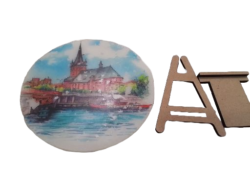 Exclusive Mahal painted resin table decor